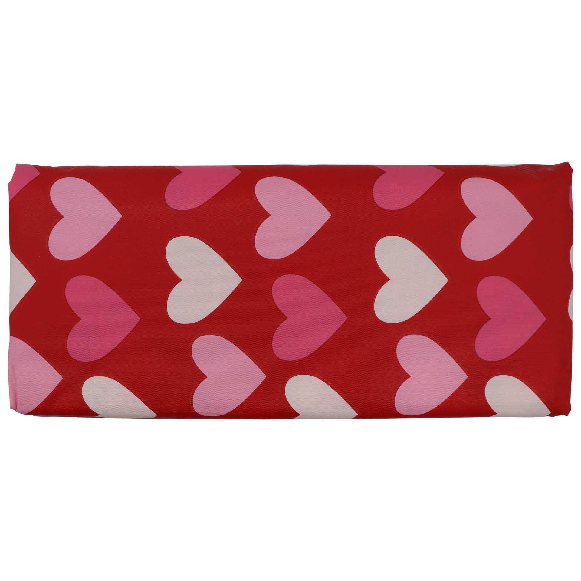 slide 2 of 4, 52" X 70" Red & Pink Hearts Tablecloth By Celebrate It, 52 in x 70 in