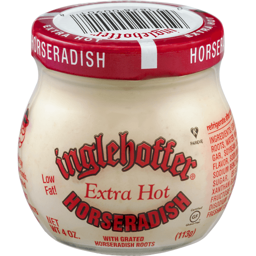slide 7 of 9, Inglehoffer Low Fat Extra Hot Horseradish with Grated Horseradish Roots 4 oz, 4 oz
