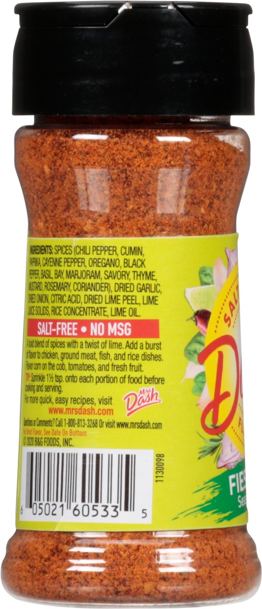 slide 4 of 9, Mrs. Dash Fiesta Lime Seasoning Blend, 2.4 oz