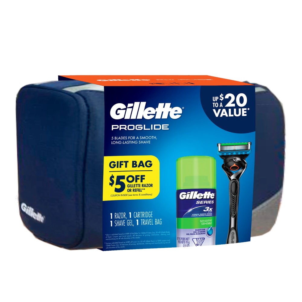 Gillette SkinGuard Sensitive Giftset: Razor, SKIN Wash, Gel, Moisturiser |  Gillette UK