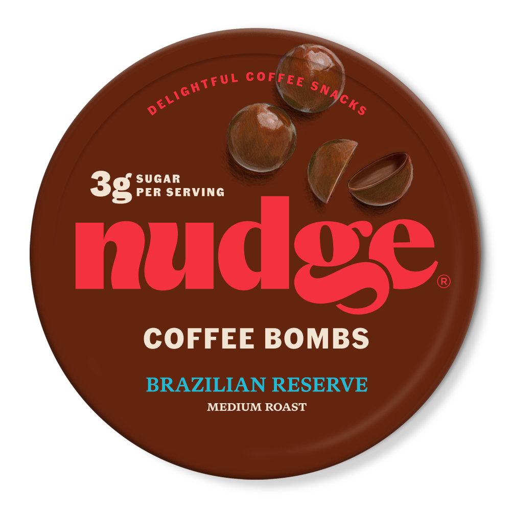 slide 1 of 2, Nudge Brazilian Coffee Bombs, 1.94 oz