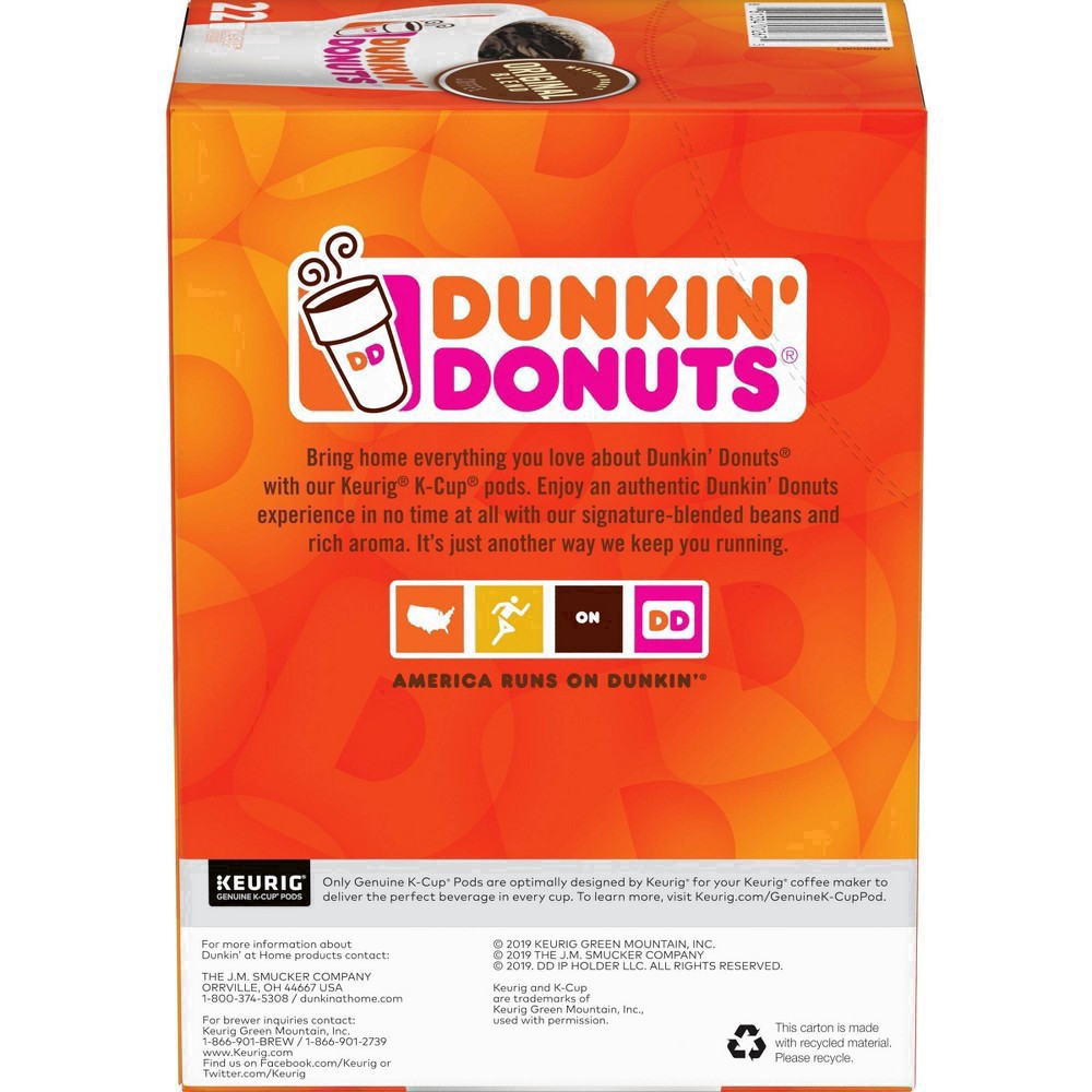 slide 9 of 57, Dunkin' Original Blend Coffee, Medium Roast, K-Cup Pods, 22 Count Box, 22 ct