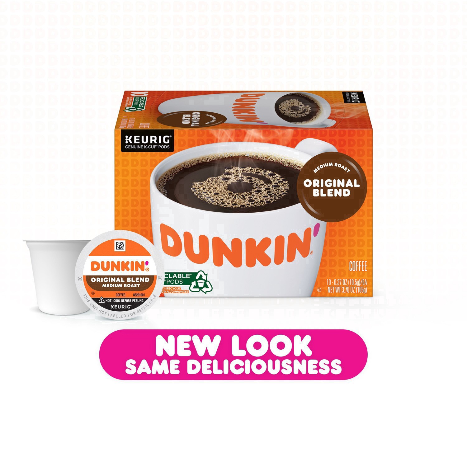 slide 31 of 57, Dunkin' Original Blend Coffee, Medium Roast, K-Cup Pods, 22 Count Box, 22 ct