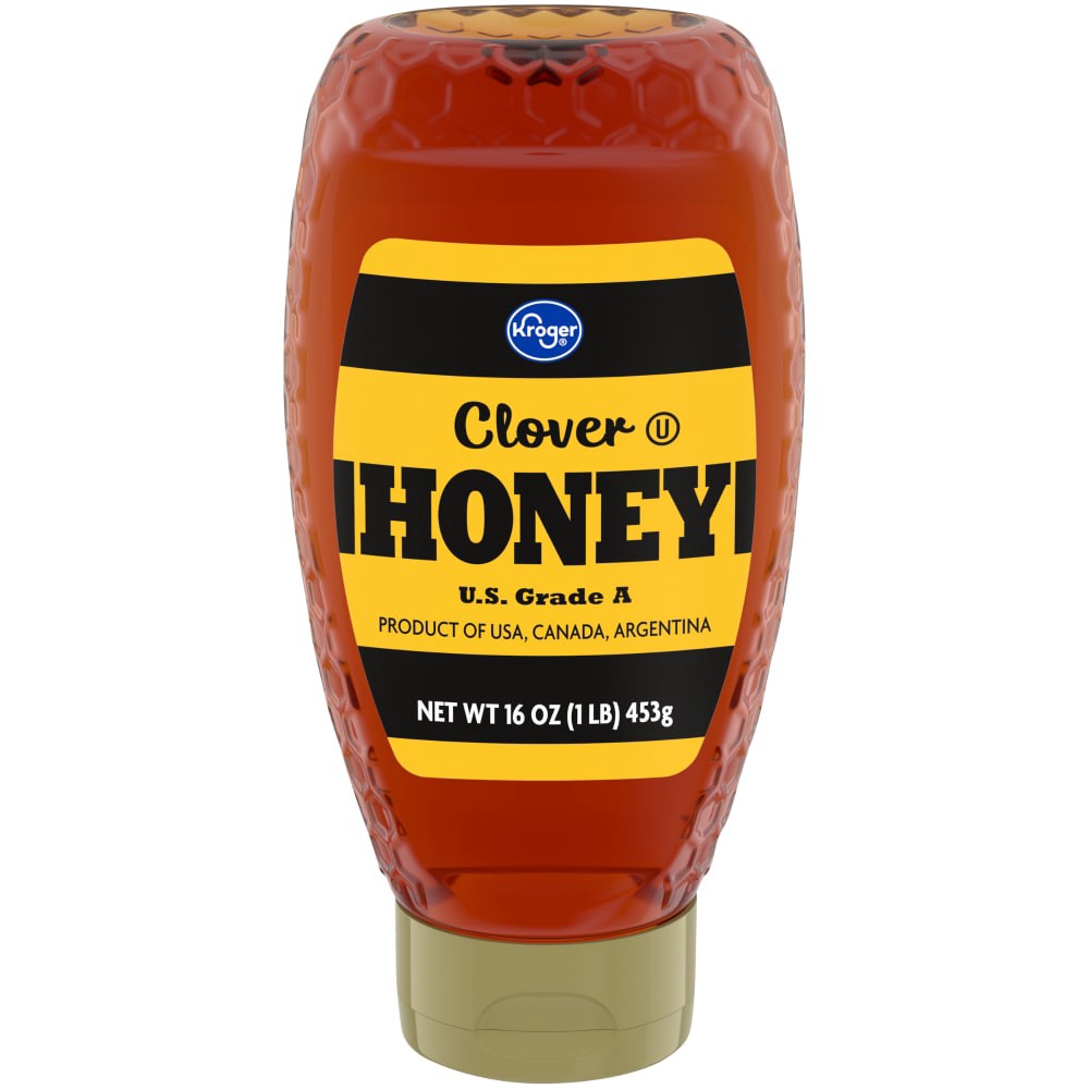 slide 1 of 6, Kroger Pure Clover Honey, 16 oz