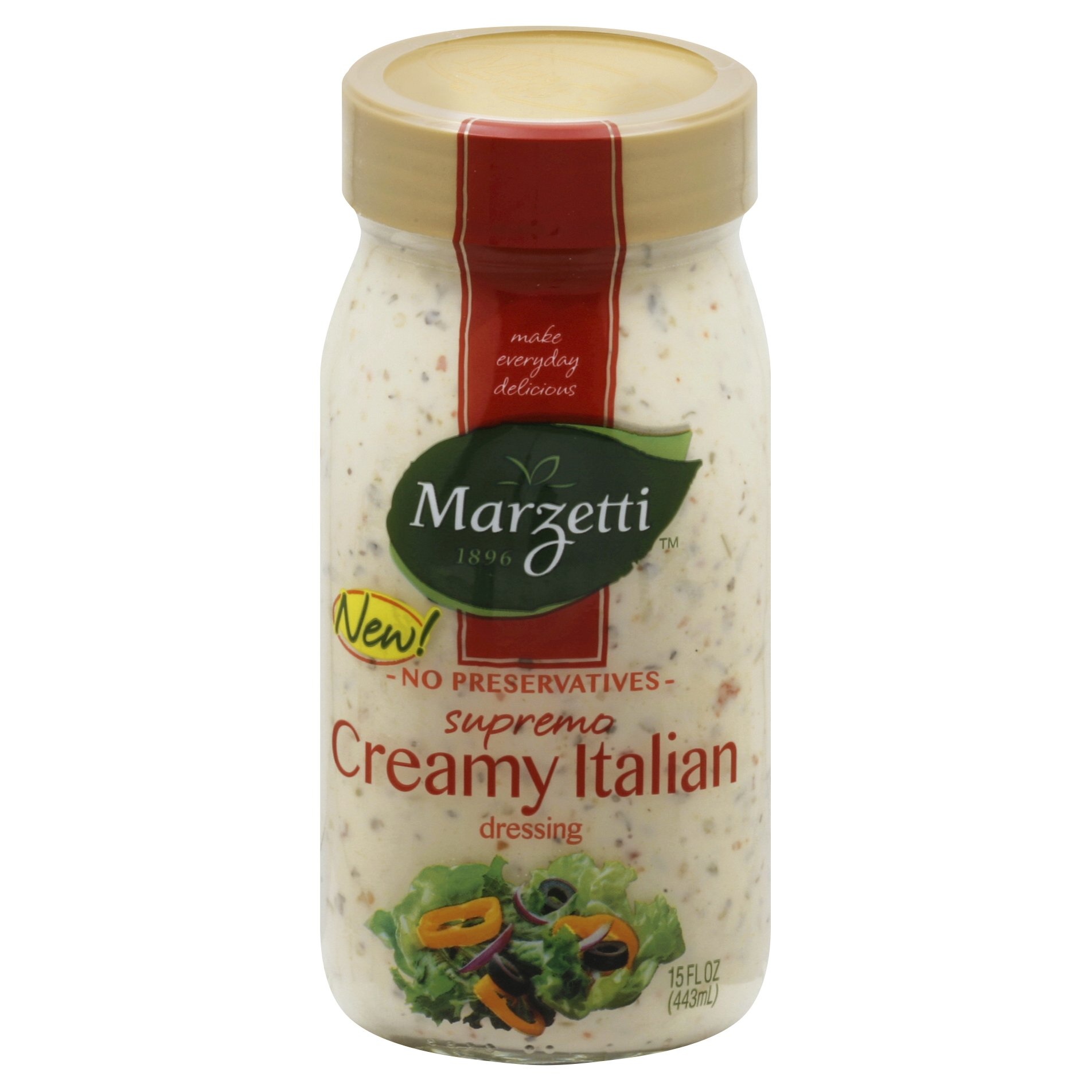 slide 1 of 6, Marzetti Creamy Italian Dressing, 15 fl oz