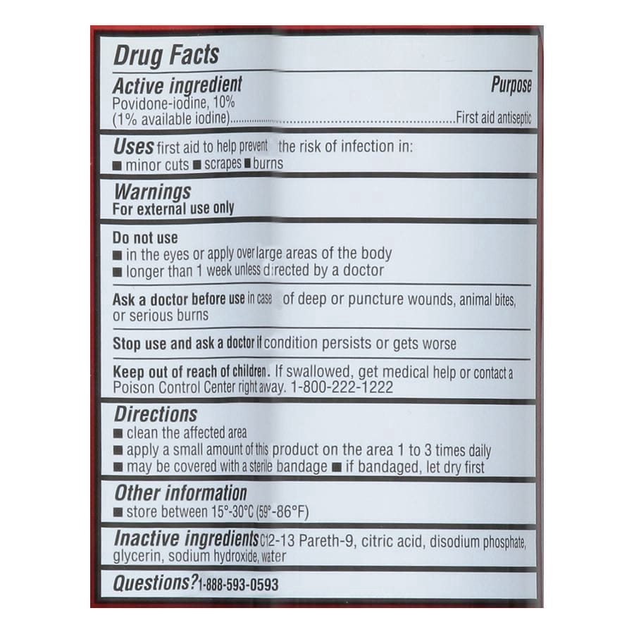 slide 5 of 5, Walgreens Povidone Iodine Solution 10%, 8 oz
