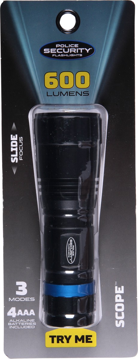 slide 4 of 9, Police Security 600 Lumens Scope Flashlights 1 ea, 1 ct