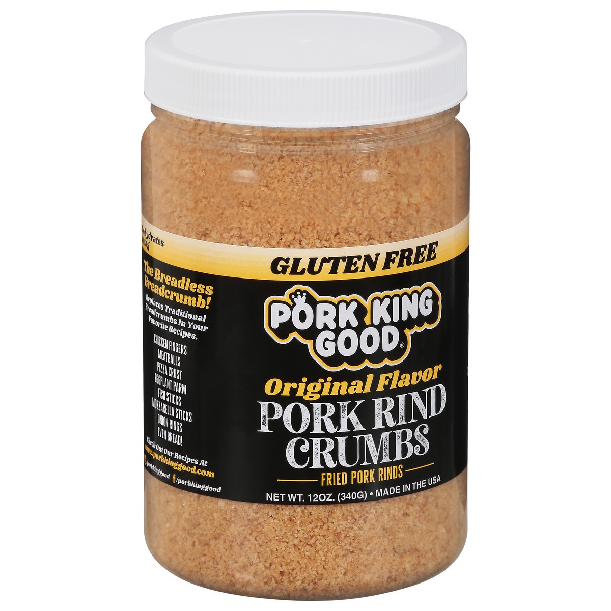 slide 2 of 9, Pork King Good Original Pork Rind Crumbs - 12 oz, 12 oz