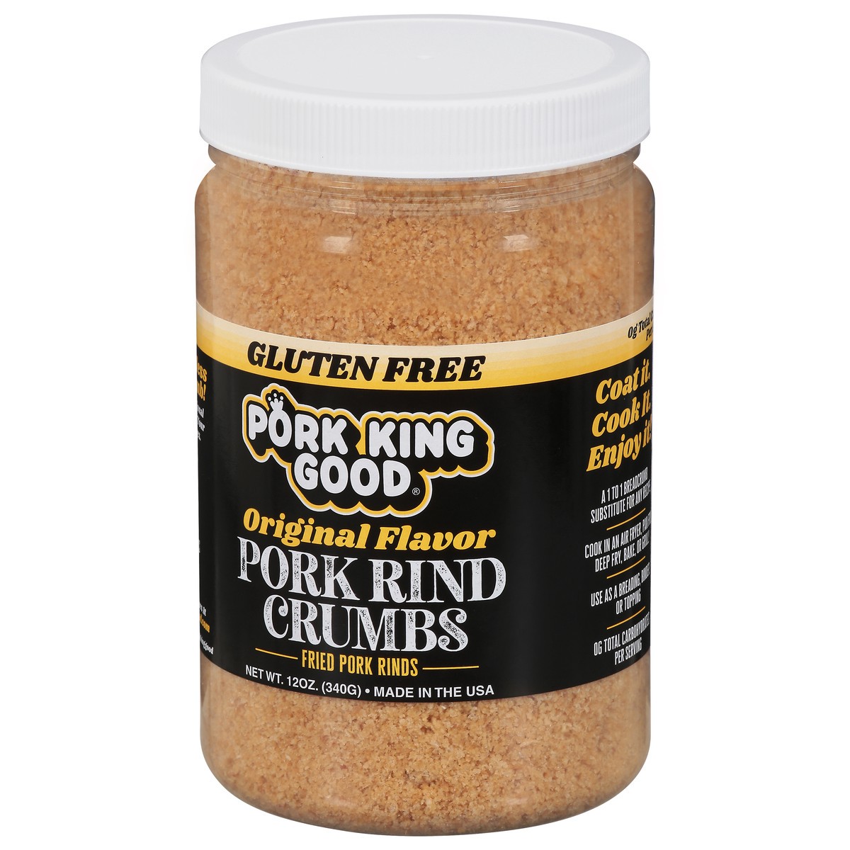 slide 8 of 9, Pork King Good Original Pork Rind Crumbs - 12 oz, 12 oz