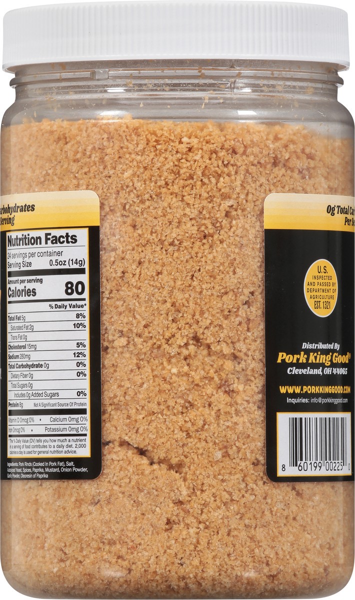slide 4 of 9, Pork King Good Original Pork Rind Crumbs - 12 oz, 12 oz