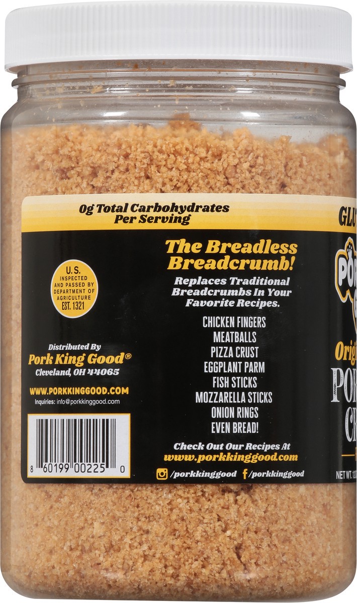 slide 6 of 9, Pork King Good Original Pork Rind Crumbs - 12 oz, 12 oz