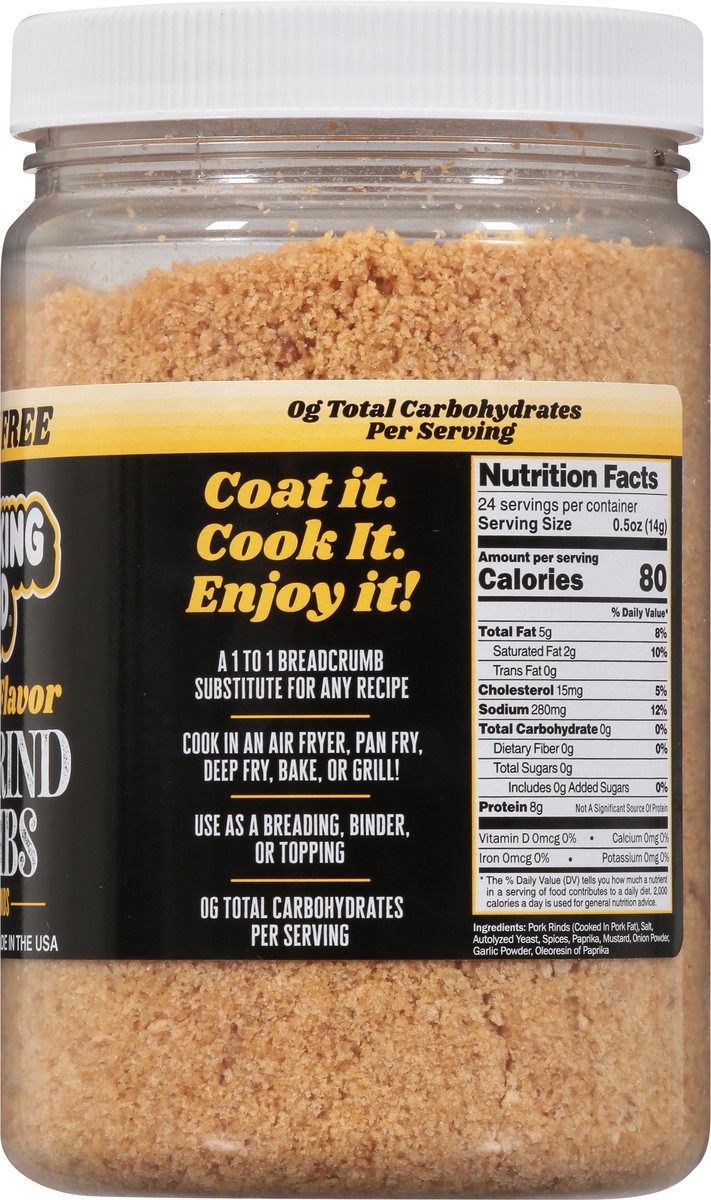 slide 3 of 9, Pork King Good Original Pork Rind Crumbs - 12 oz, 12 oz