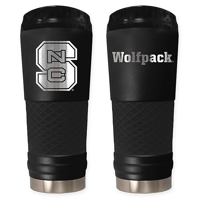 slide 1 of 1, NCAA North Carolina State University Powder Coated Stealth Draft Tumbler, 24 oz