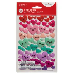 Carlton Cards Valentine's Day Stickers Hearts