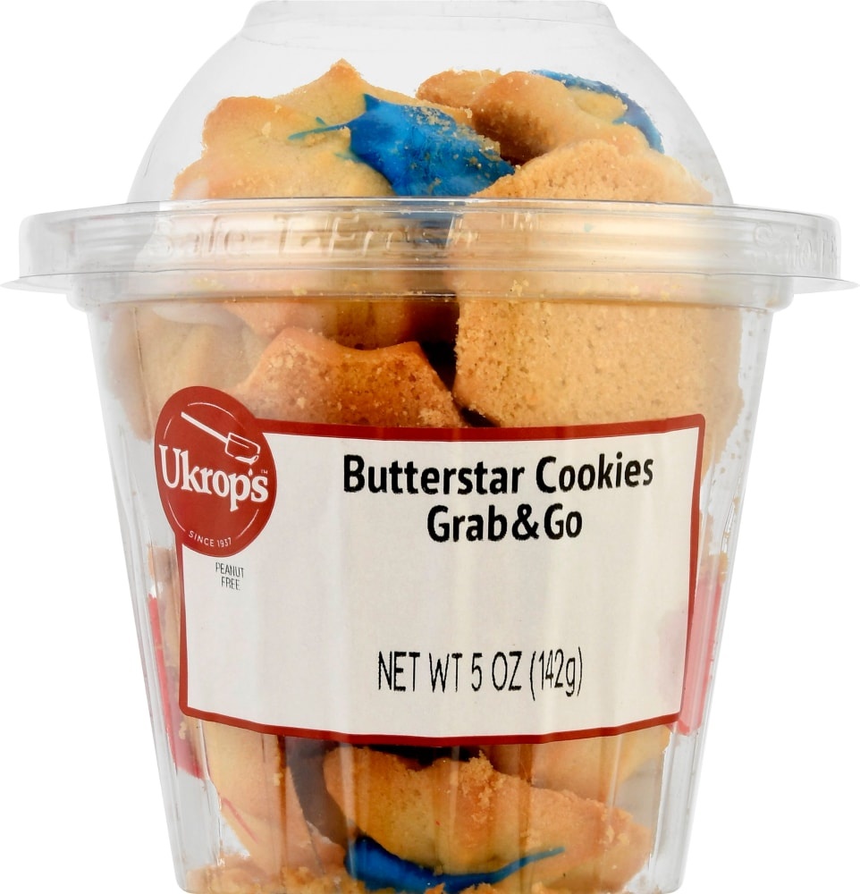 slide 1 of 1, Ukrop's Butterstar Cookies, 5 oz