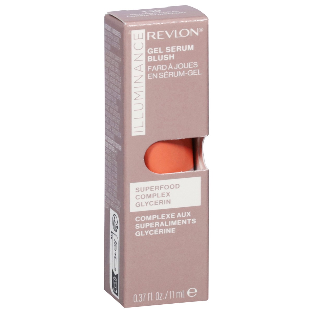 slide 13 of 13, Revlon Gel Serum Illuminance Beaming Carol 130 Blush 0.37 fl oz, 1 ct
