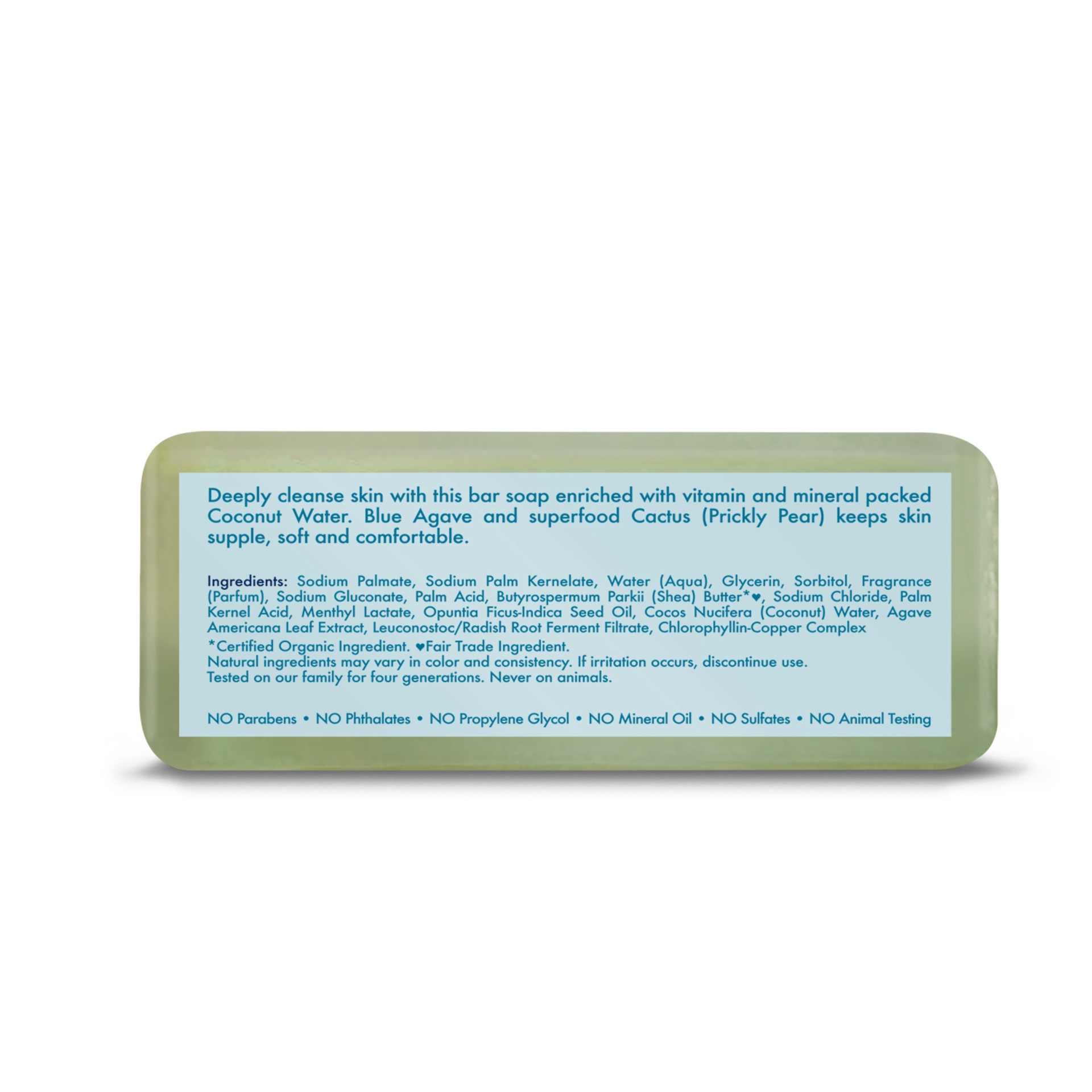 slide 2 of 3, SheaMoisture With Blue Agave Quench & Refresh Coconut & Cactus Water Bar Soap 8 oz, 8 oz