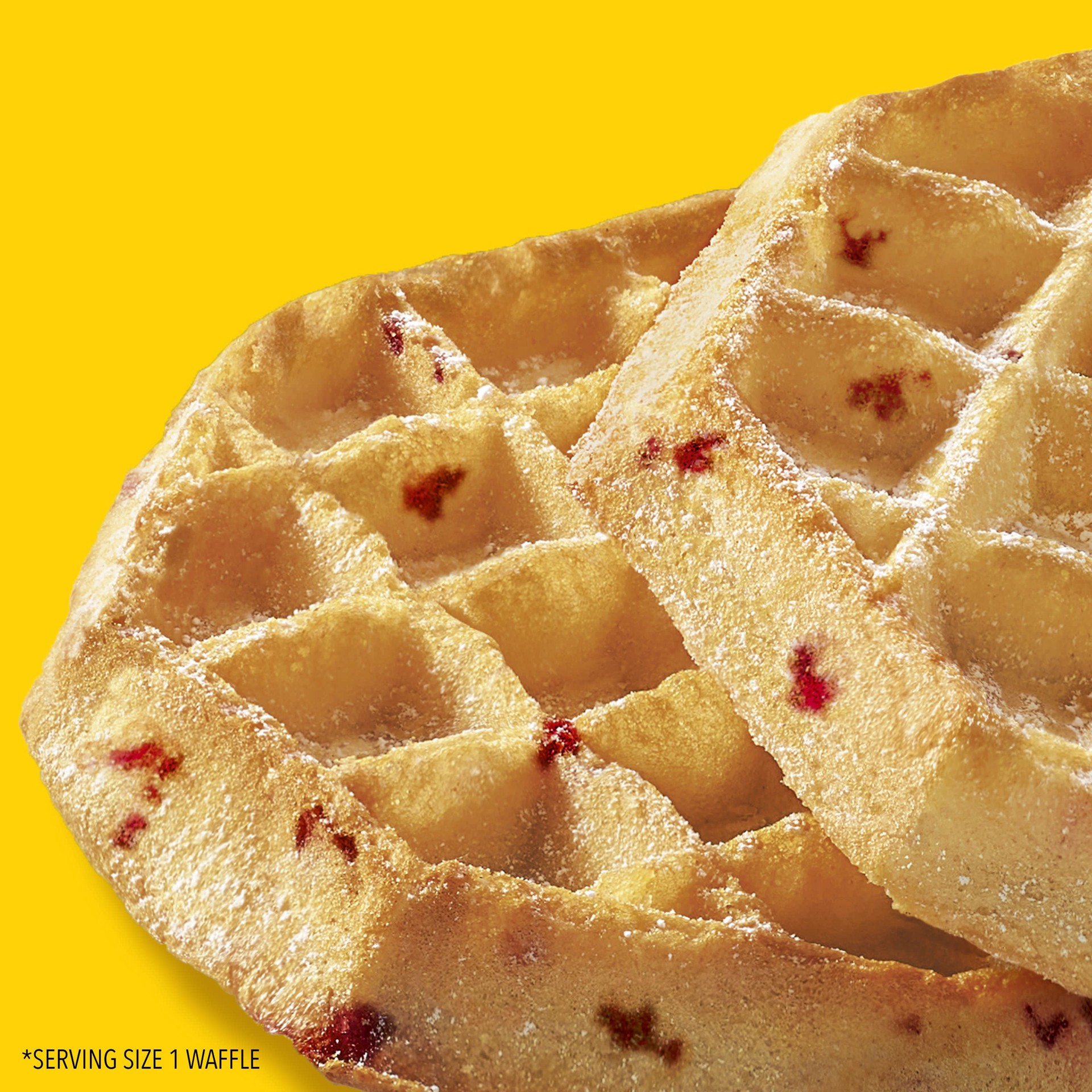 slide 3 of 5, Eggo Kellogg's Eggo Thick and Fluffy Strawberry Cheesecake Frozen Waffles, 11.6 oz