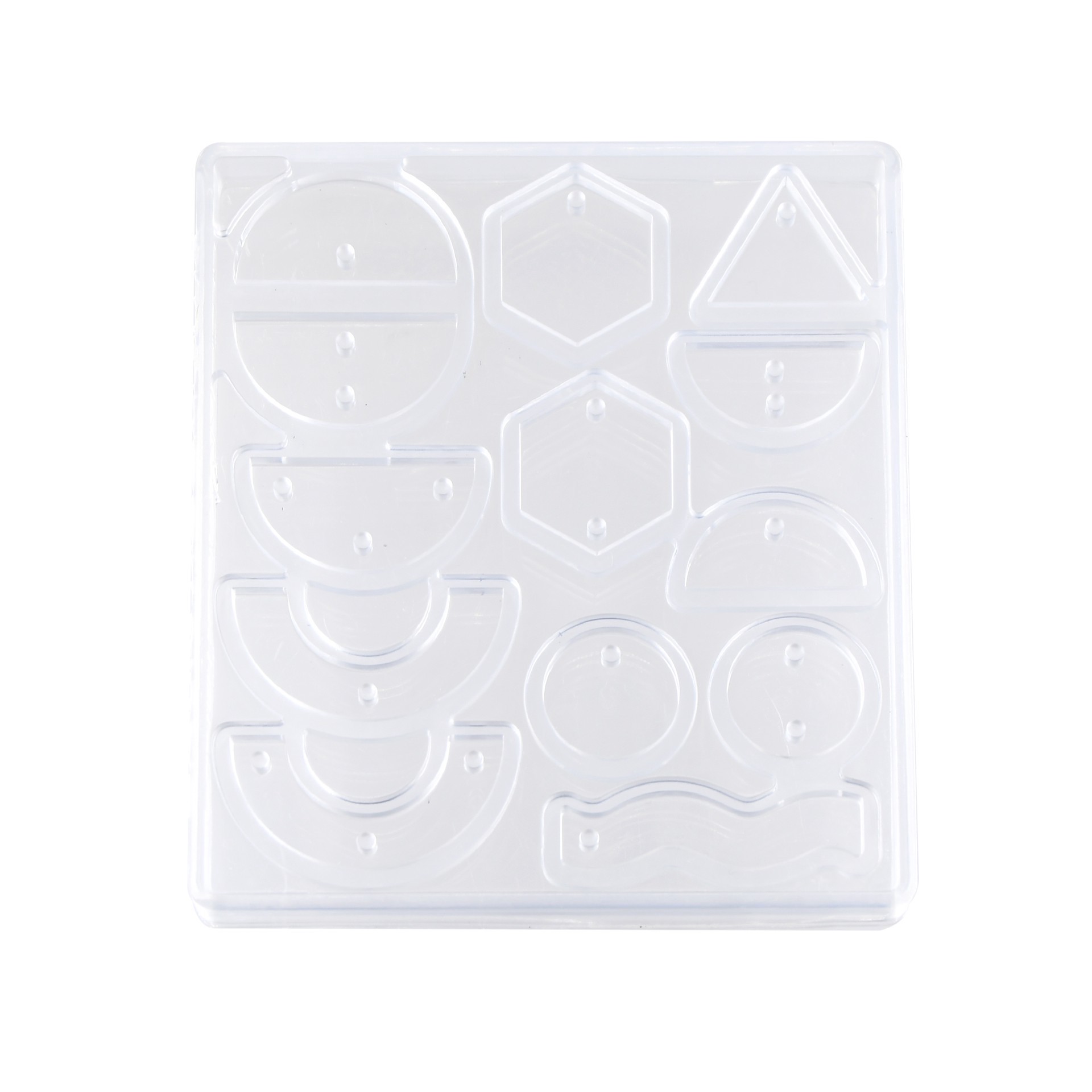 slide 3 of 5, Blue Moon Studio Uv Resin Craft Basic Shapes Silicone Mold, 3.15 in x 3.54 in x 0.47 in