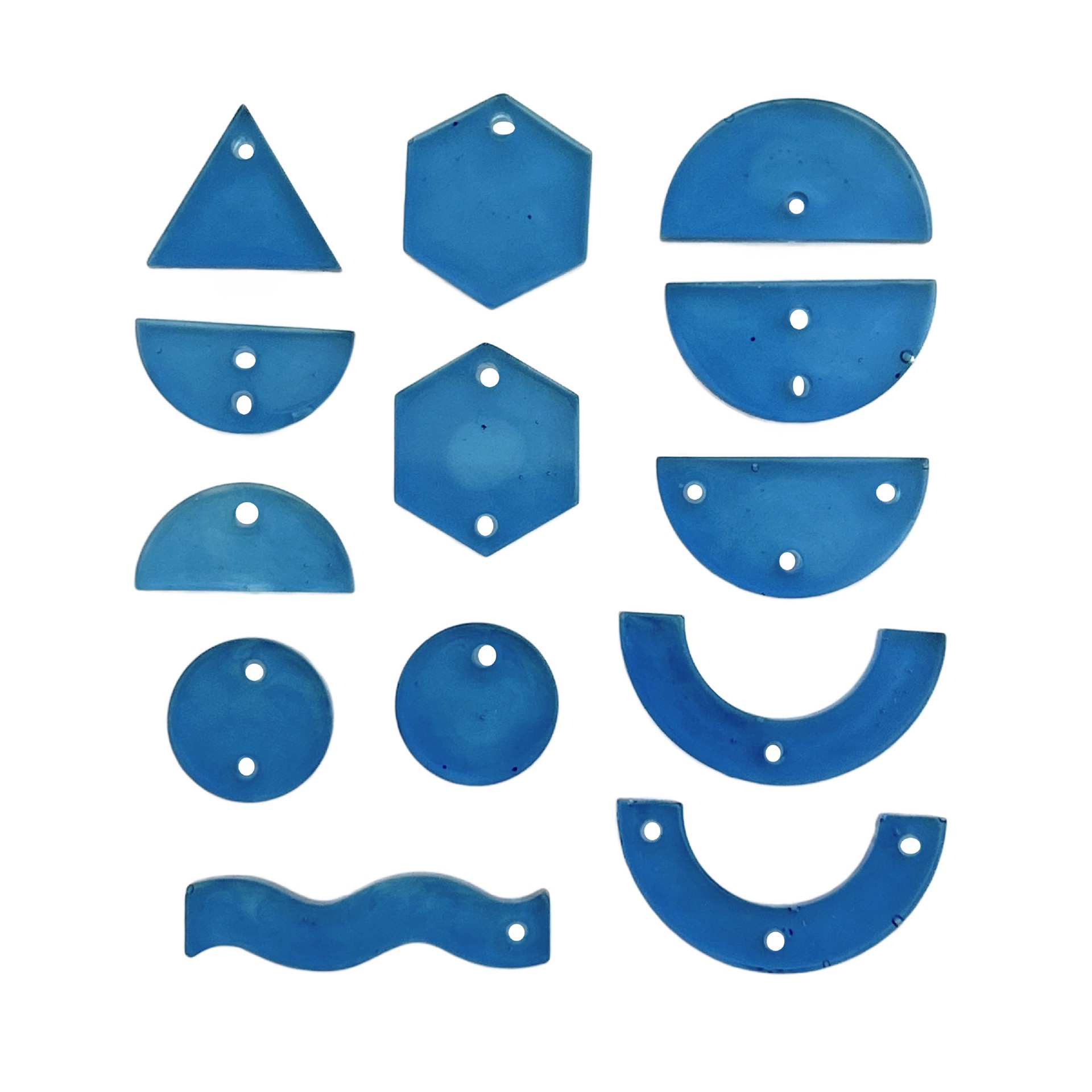 slide 2 of 5, Blue Moon Studio Uv Resin Craft Basic Shapes Silicone Mold, 3.15 in x 3.54 in x 0.47 in