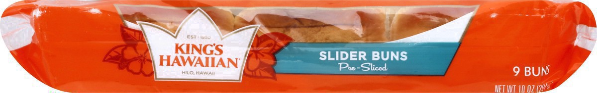 slide 21 of 34, King's Hawaiian Original Hawaiian Sweet Pre-Sliced Slider Buns 9PK, 9 ct