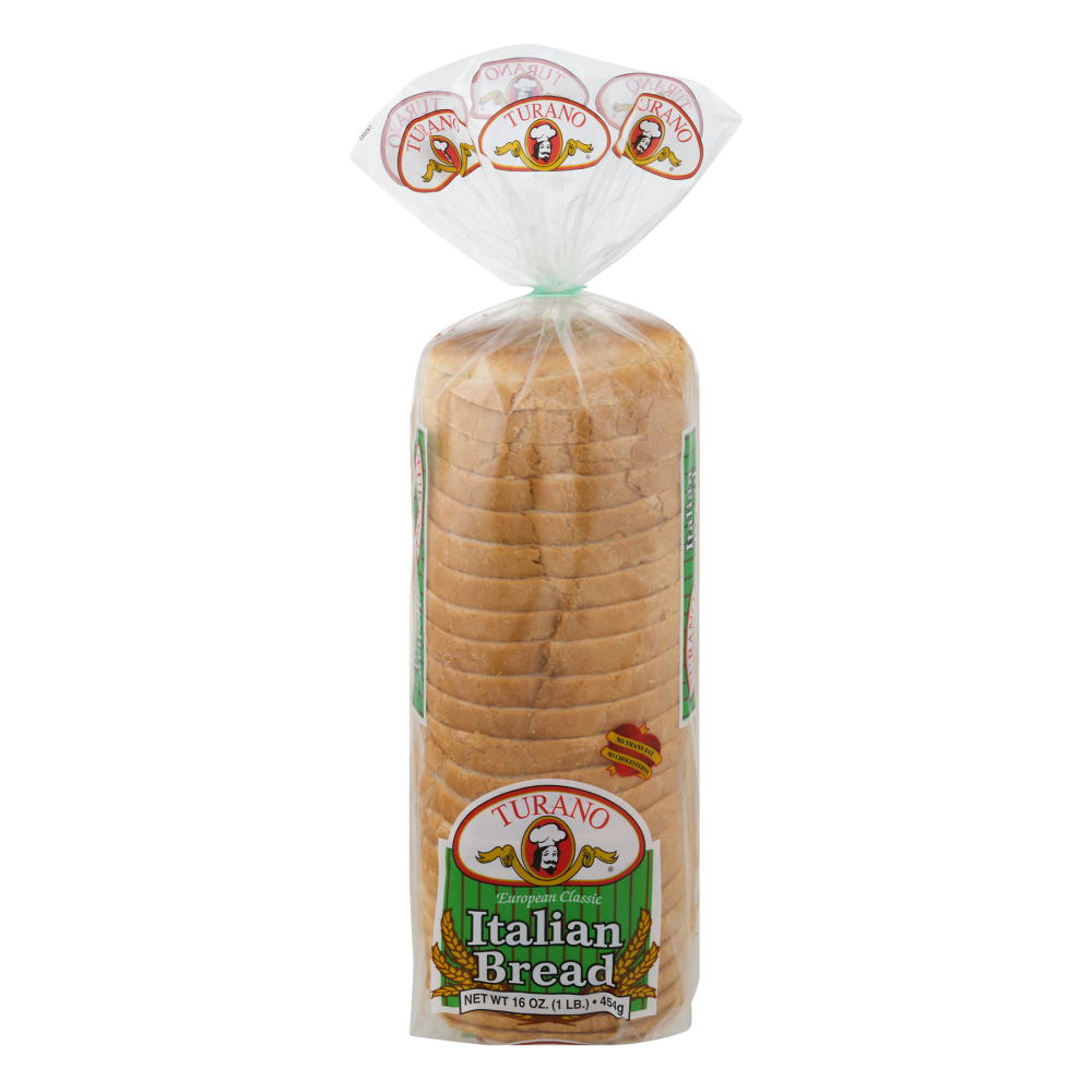 slide 1 of 1, Turano Sliced Italian Bread, 16 oz