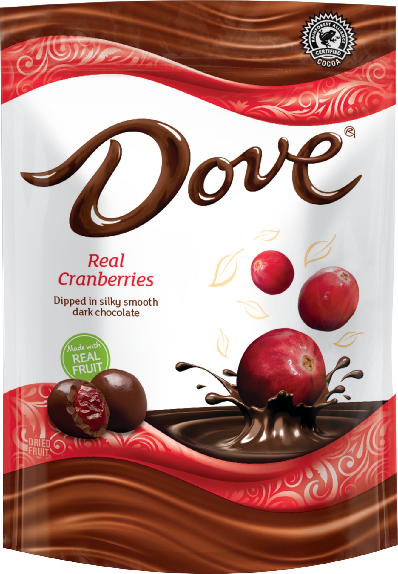 slide 1 of 3, Dove, Dark Chocolate With Whole Cranberries Snack, 6 Oz, 6 oz