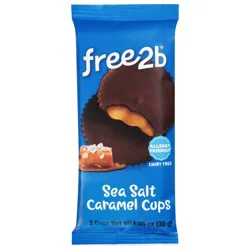 Free2b Foods Dark Chocolate Seasalt Caramel Bar