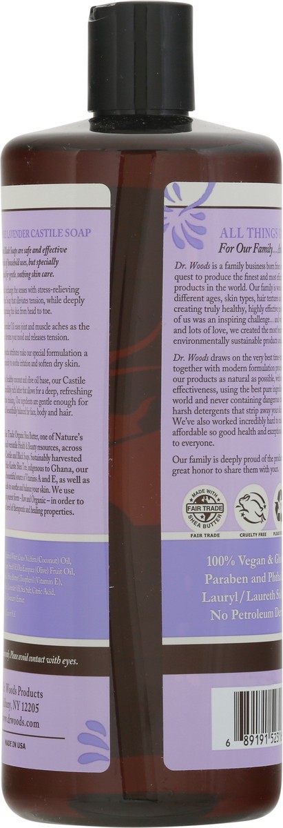 slide 6 of 9, Dr. Woods Naturally Lavender Castile Soap 32 fl oz, 32 fl oz