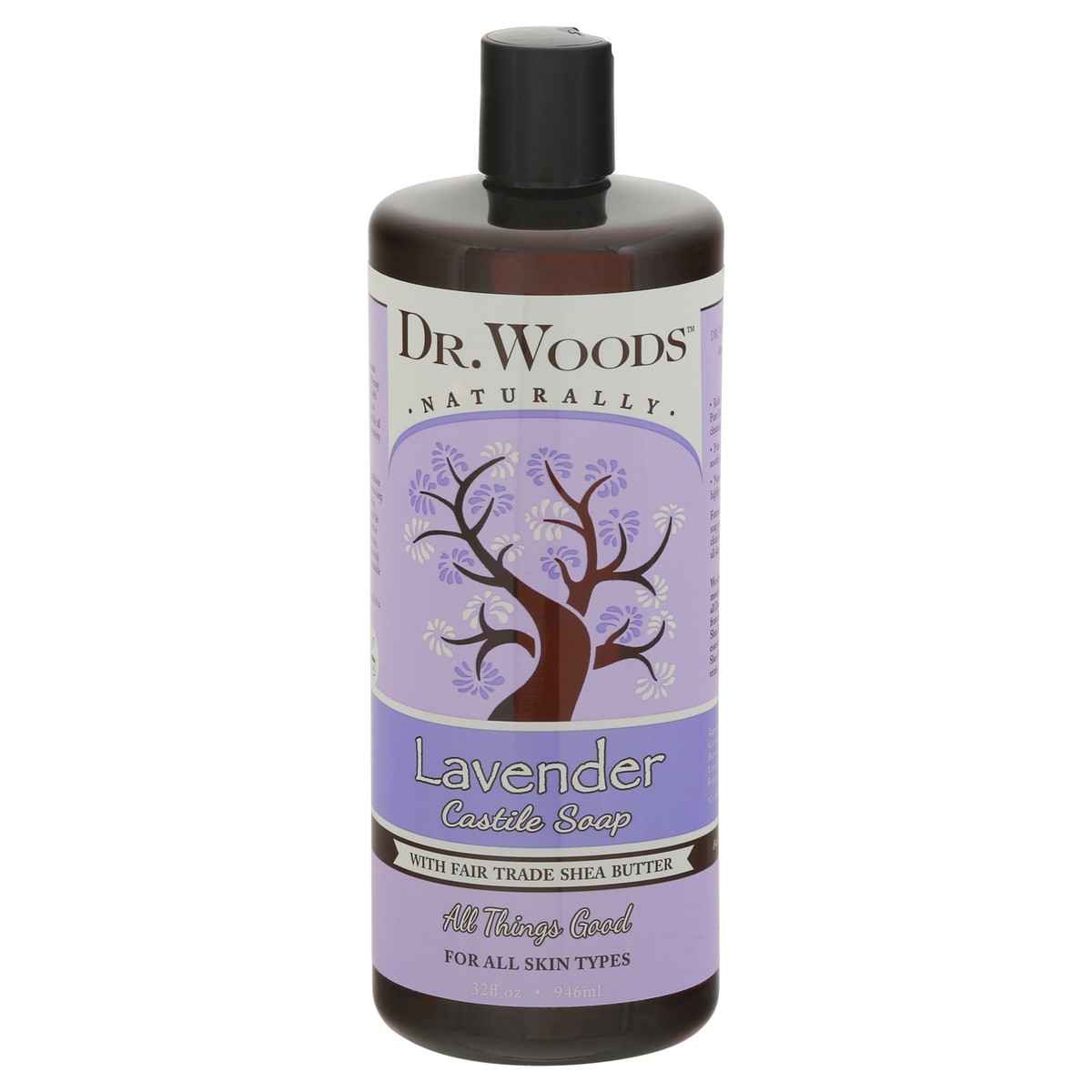 slide 1 of 9, Dr. Woods Naturally Lavender Castile Soap 32 fl oz, 32 fl oz