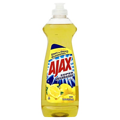 slide 1 of 2, Ajax Lemon Super Degreaser Dish Liquid, 12.6 fl oz