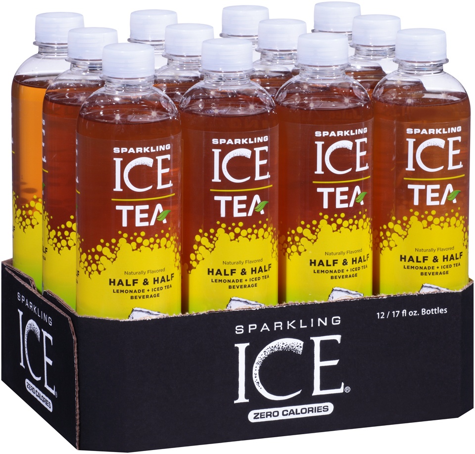 slide 1 of 4, Sparkling ICE Half & Half Lemonade With Tea, 12 ct; 17 fl oz