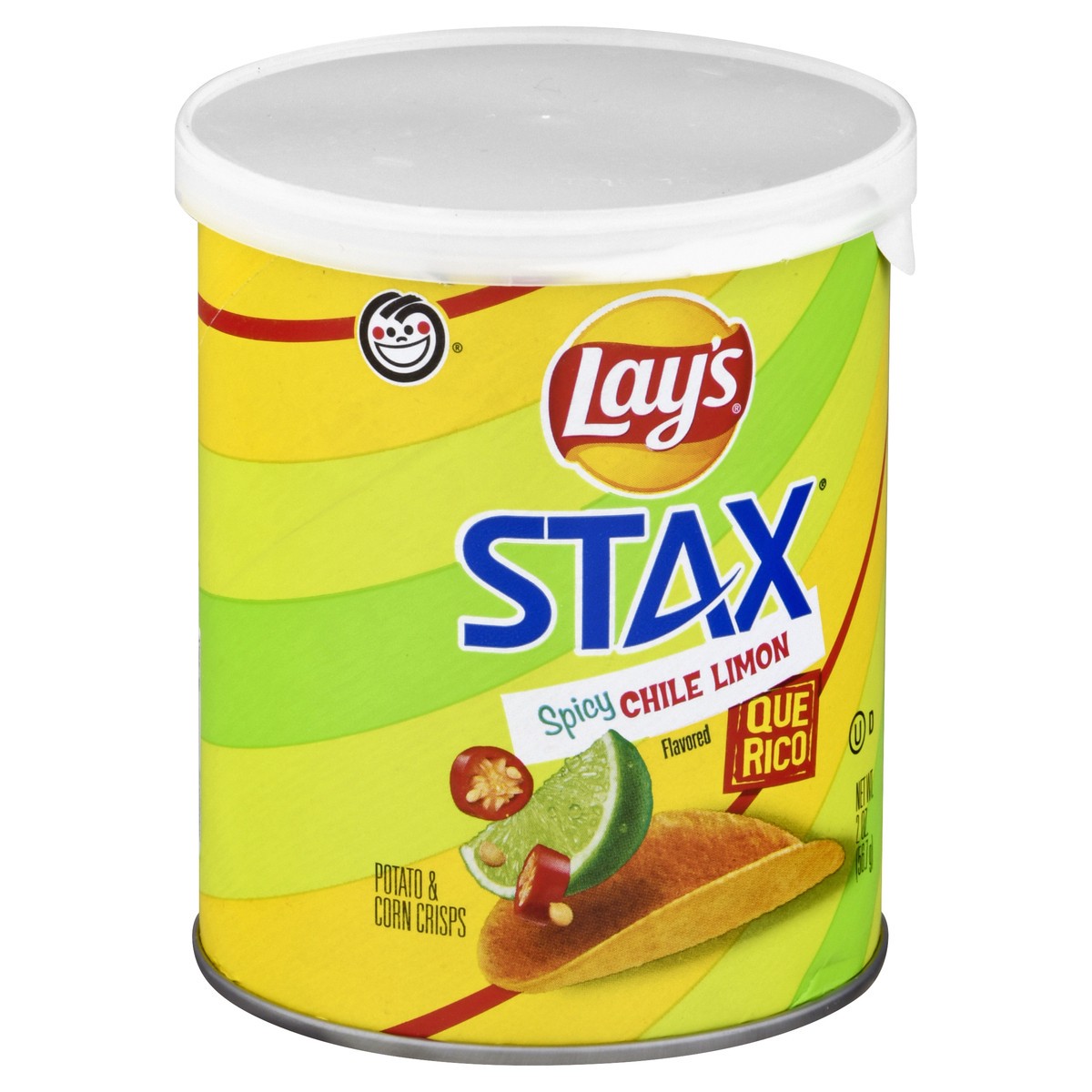 slide 3 of 13, Lay's Stax Spicy Chile Limon Flavored Potato & Corn Chips 2 oz, 2 oz