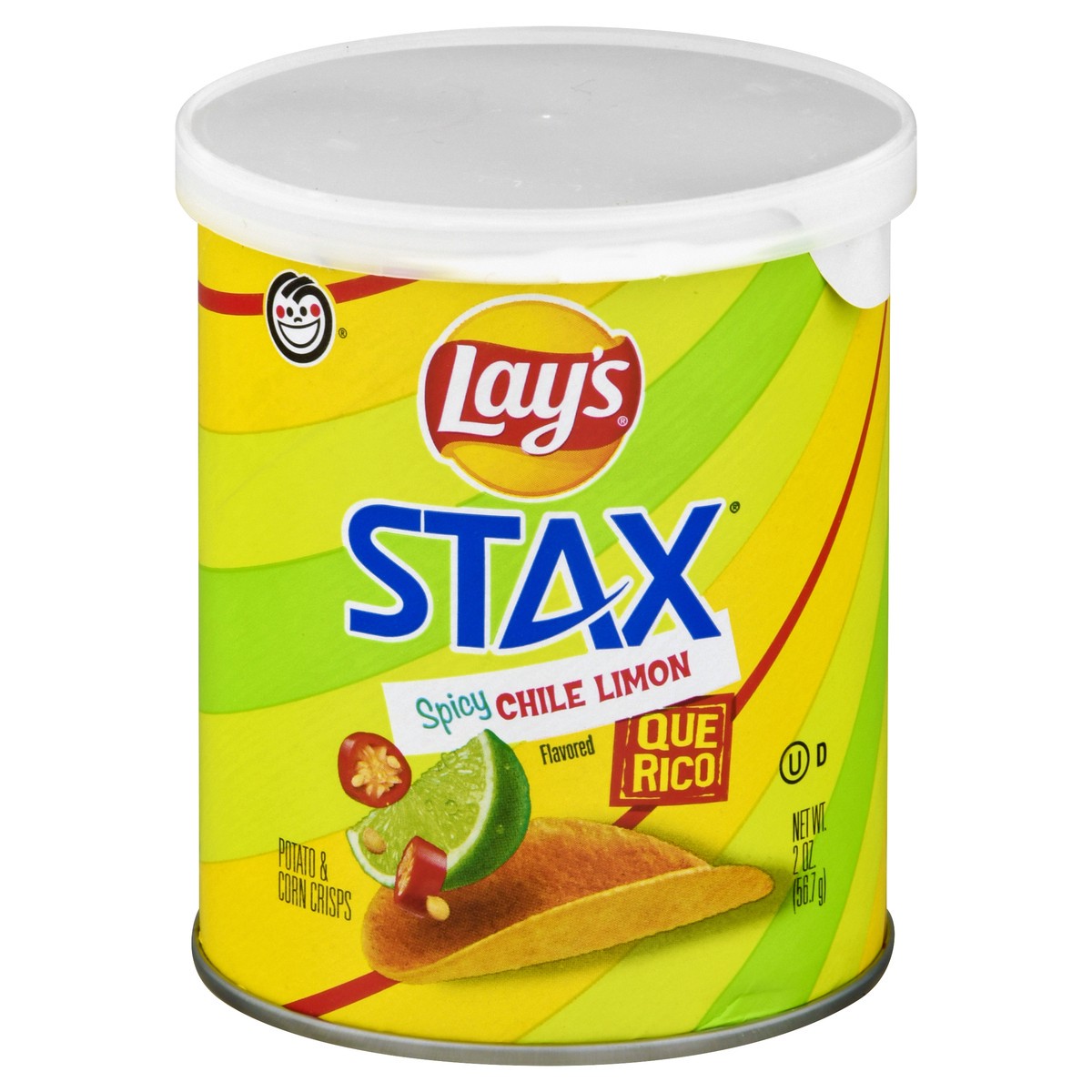 slide 11 of 13, Lay's Stax Spicy Chile Limon Flavored Potato & Corn Chips 2 oz, 2 oz