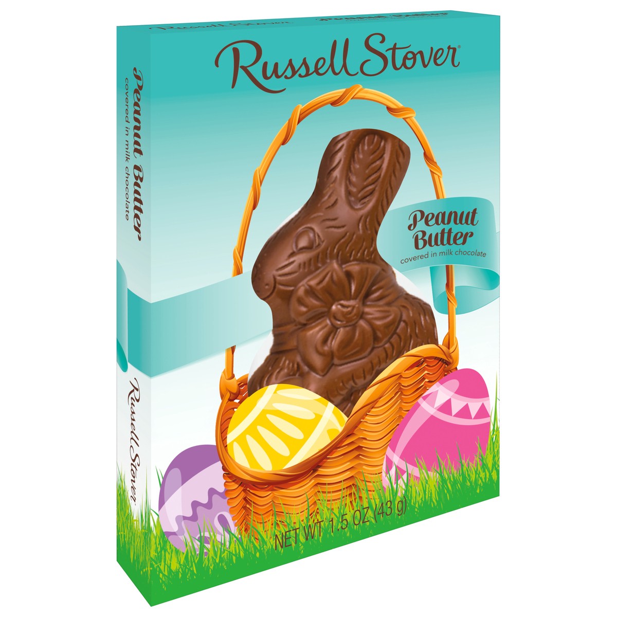 slide 2 of 8, Russell Stover Easter Peanut Butter Milk Chocolate Easter Bunny, 1.5 oz., 1.5 oz