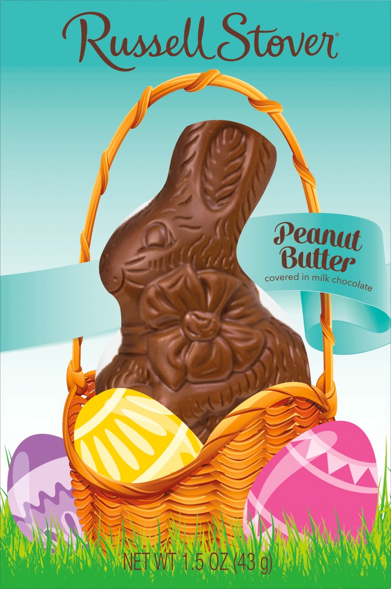 slide 5 of 8, Russell Stover Easter Peanut Butter Milk Chocolate Easter Bunny, 1.5 oz., 1.5 oz