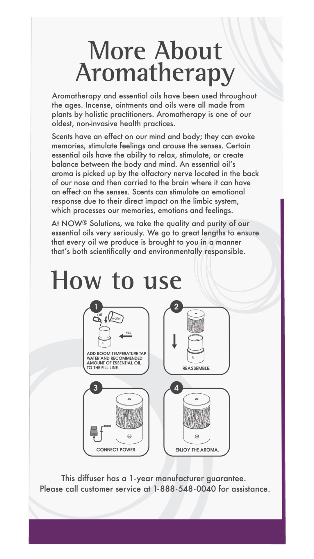 slide 3 of 4, NOW Metal Touch Ultrasonic Oil Diffuser, 1 ct