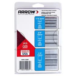 Arrow T50 Heavy-Duty Staples, Assorted Leg Lengths, Pack of 1,875 Staples