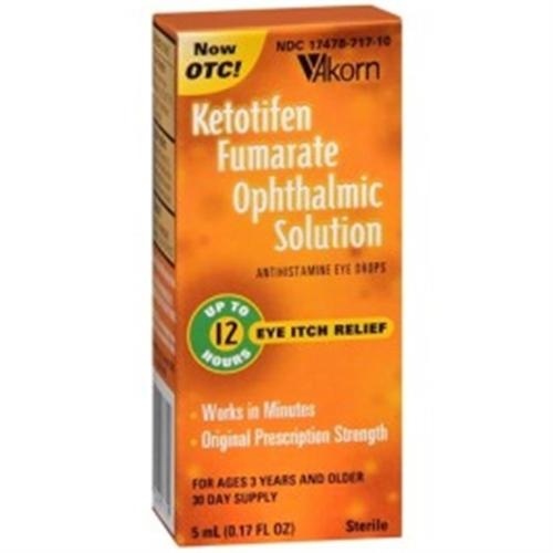 slide 1 of 1, Akorn Ketotifen Fumarate Ophthalmic Solution, 5 ml