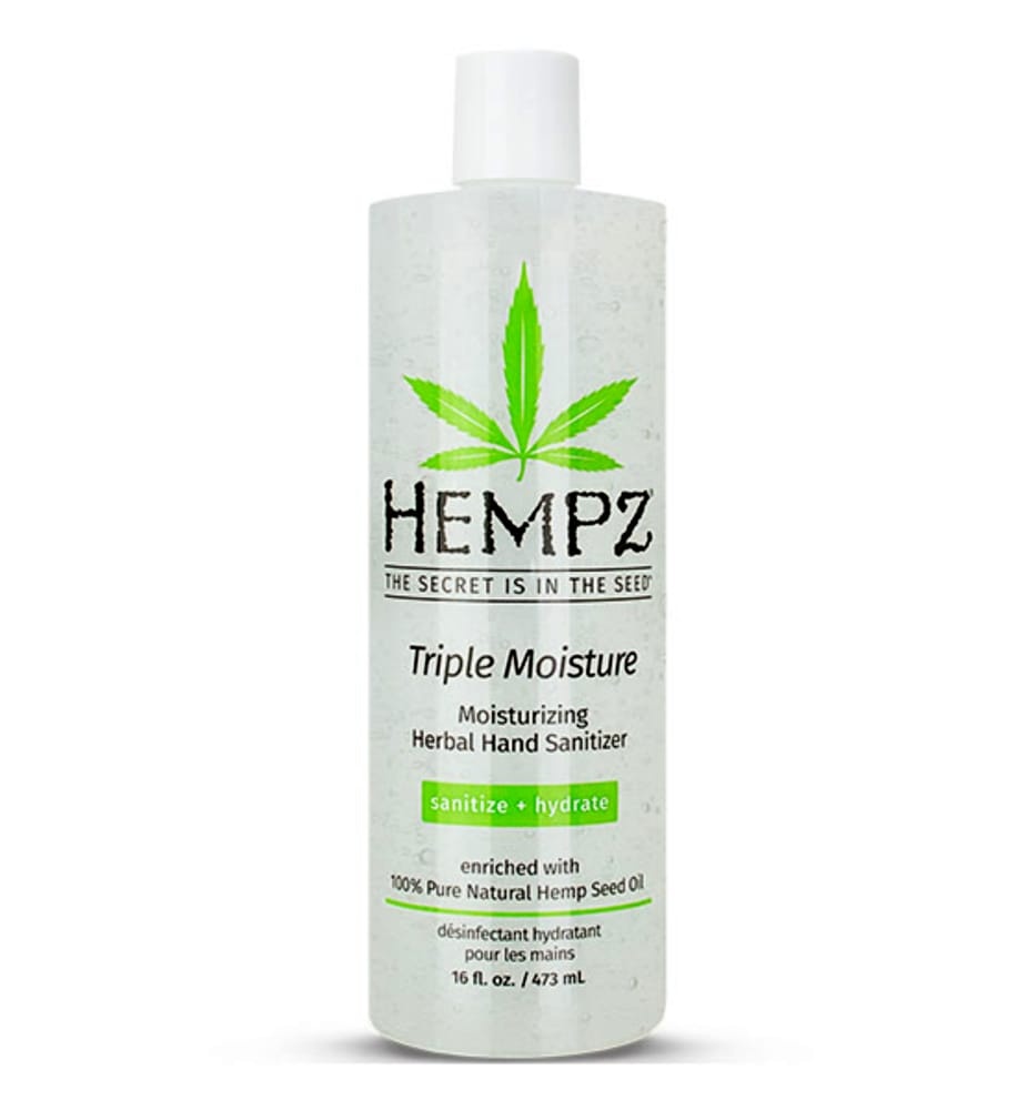 slide 1 of 1, Hempz Triple Moisture Herbal Hand Sanitizer, 16 fl oz