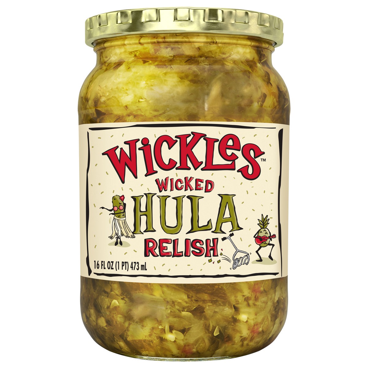 slide 2 of 2, Wickles Hula Relish, 16 oz