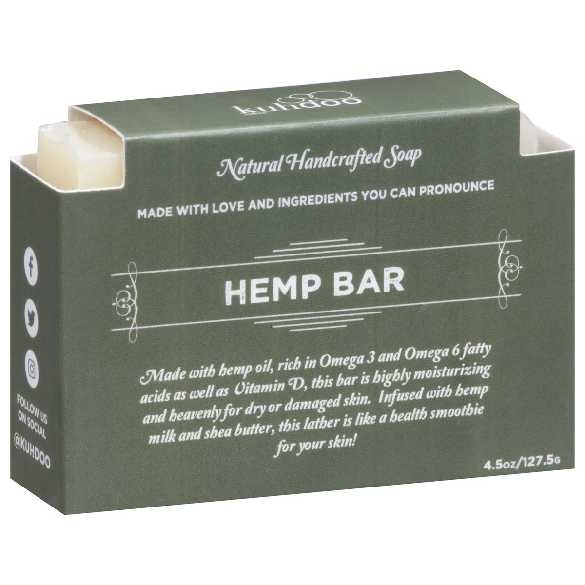 slide 9 of 9, Kuhdoo Hemp Bar 4.5 oz, 4.5 oz