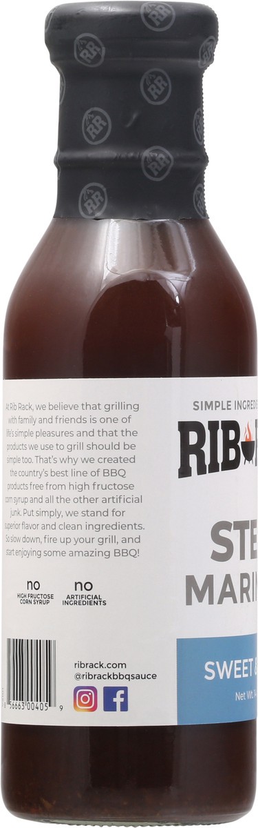 slide 7 of 9, Rib Rack Steak Marinade Sauce, 14 oz