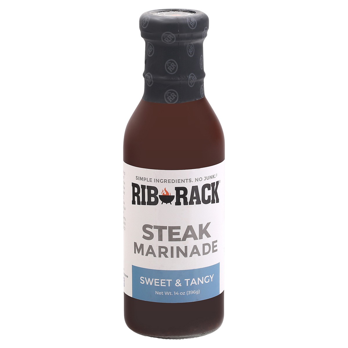 slide 1 of 9, Rib Rack Steak Marinade Sauce, 14 oz