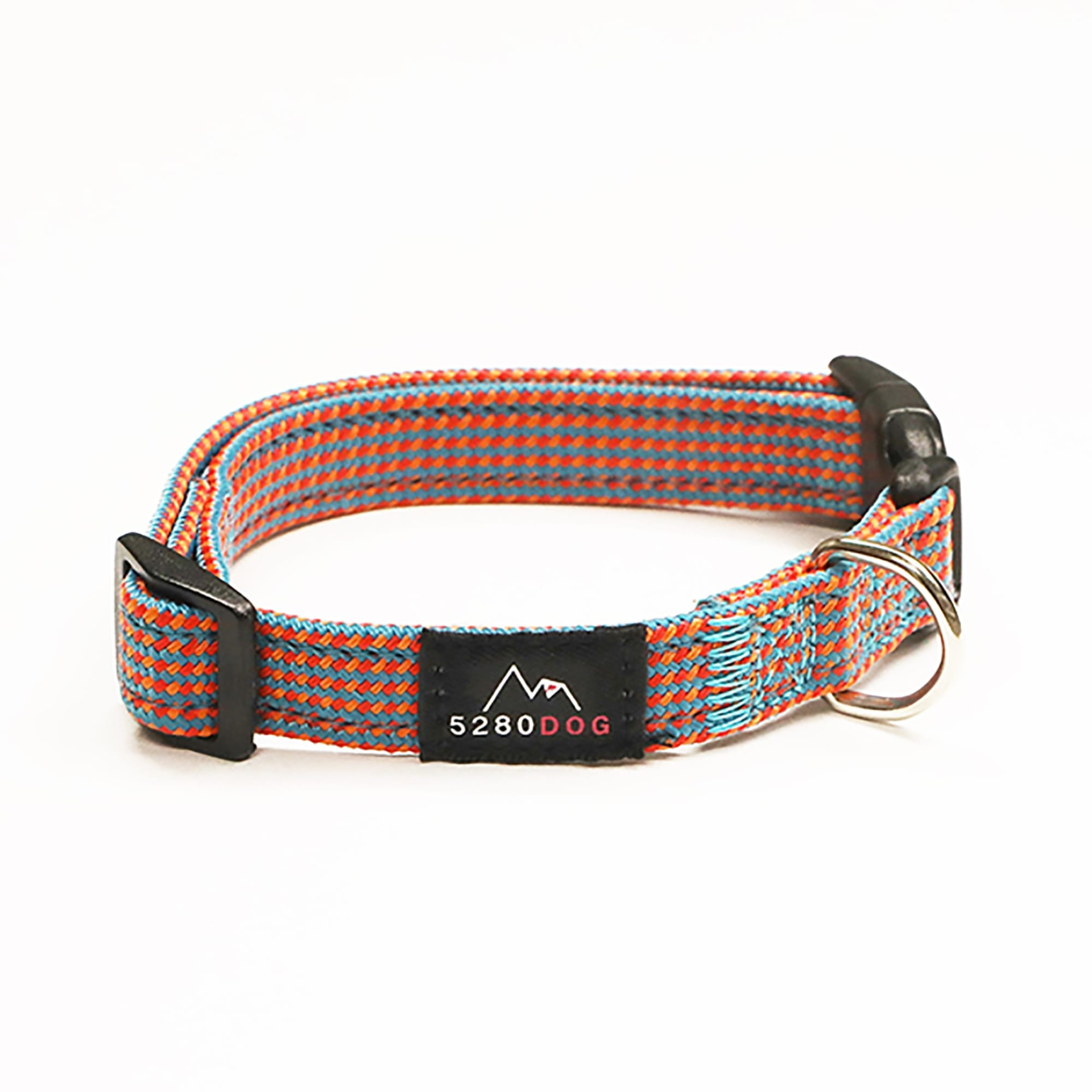 slide 1 of 1, 5280 Dog Orange Nylon Braided Collar - Small, 1 ct