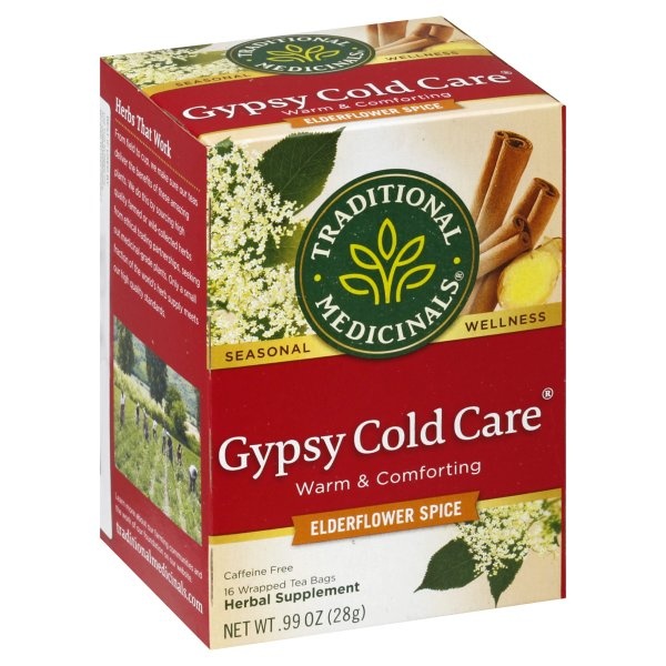 slide 1 of 1, Traditional Medicinals Gypsy Cold Care Organic Tea, 16 ct