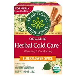 Traditional Medicinals Organic Herbal Cold Care Tea Bags - 16 Count