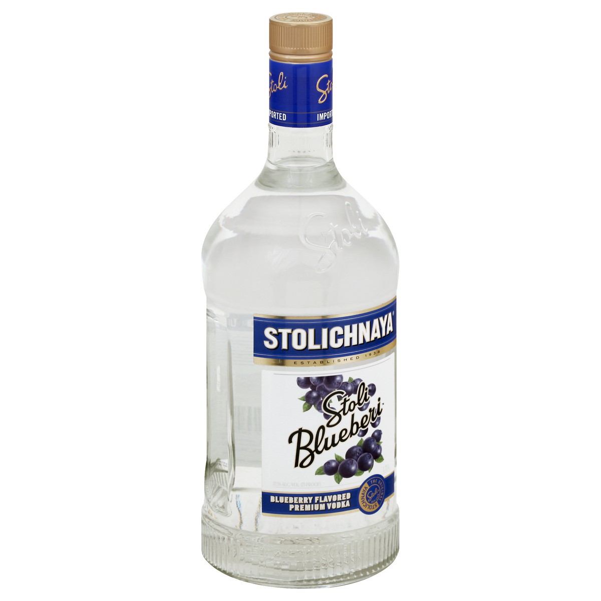 slide 8 of 8, Stoli Premium Blueberry Flavored Vodka 1.75 lt, 1.75 liter