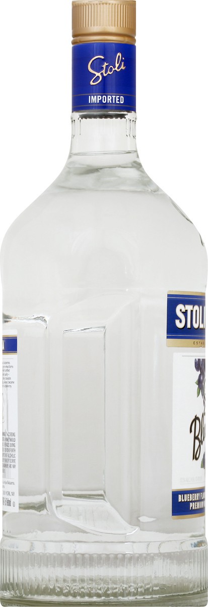 slide 3 of 8, Stoli Premium Blueberry Flavored Vodka 1.75 lt, 1.75 liter