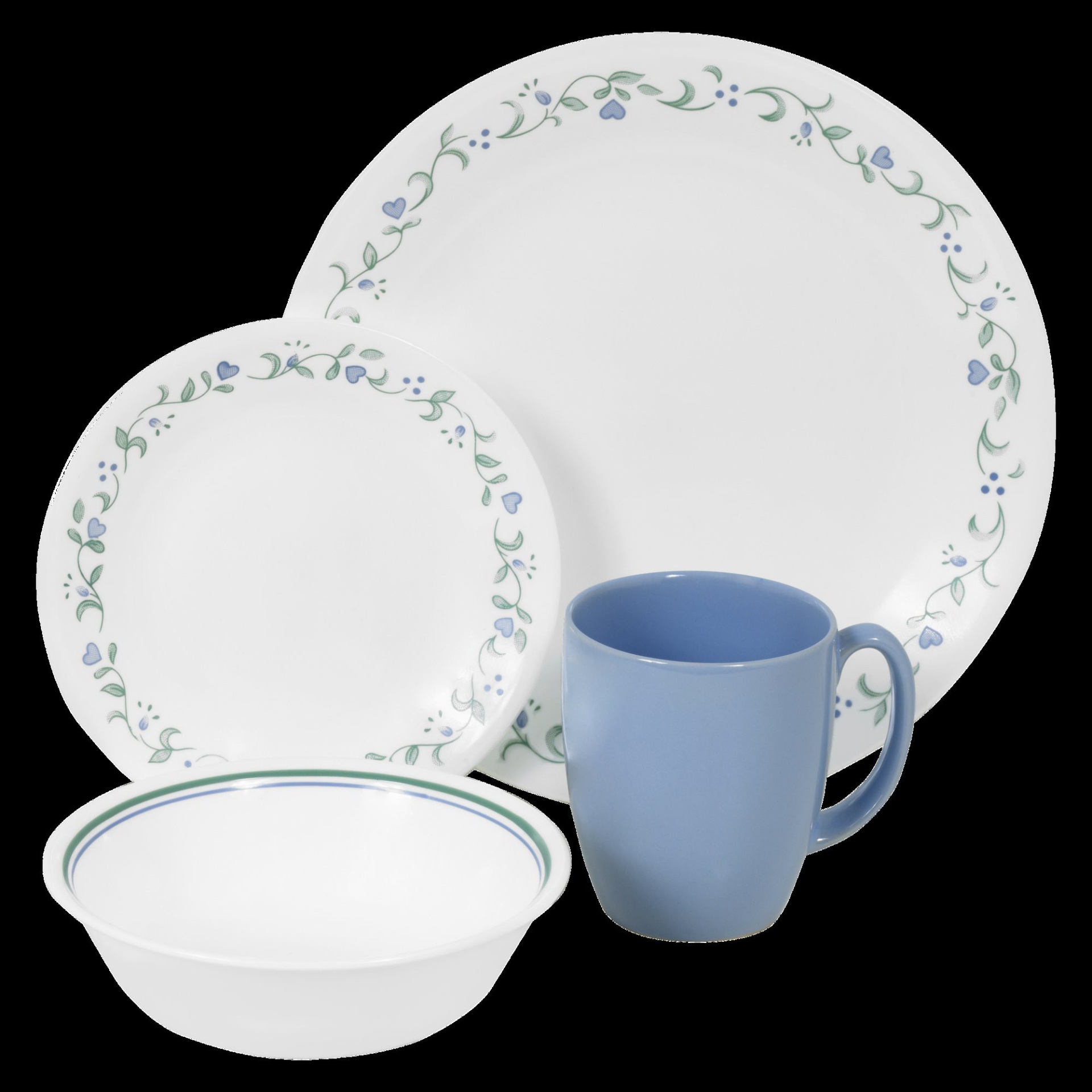 slide 1 of 1, Corelle Livingware Dinnerware Set Country Cottage, 16 ct